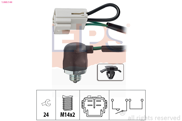 Interruttore, Luce di retromarcia - 1.860.144 EPS
