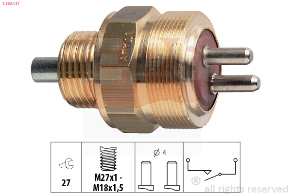 Interruttore, Luce di retromarcia - 1.860.147 EPS