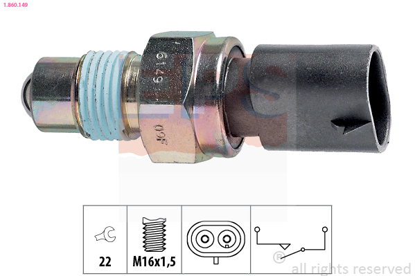Interruttore, Luce di retromarcia - 1.860.149 EPS
