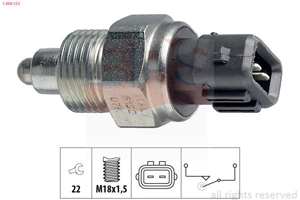 Interruttore, Luce di retromarcia - 1.860.152 EPS