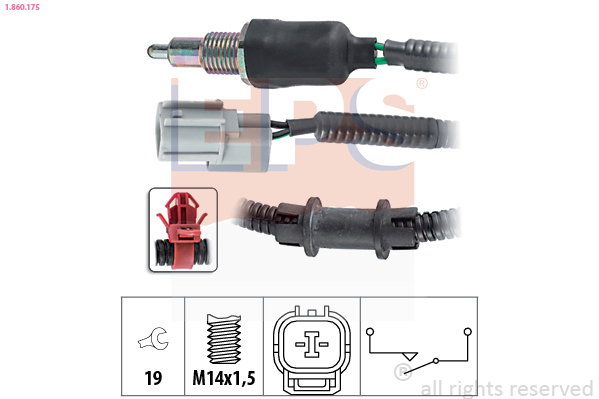 Interruttore, Luce di retromarcia - 1.860.175 EPS