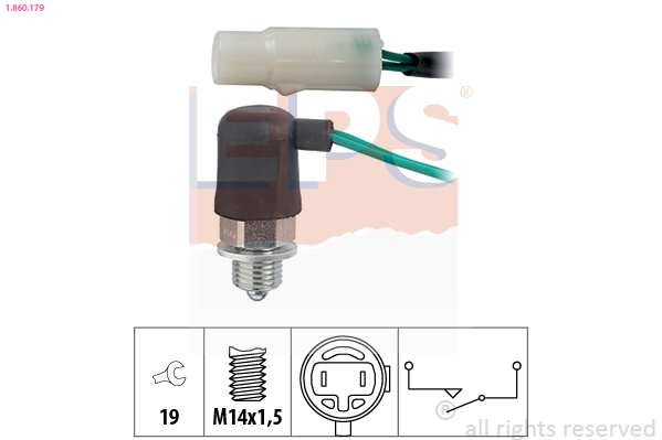 Interruttore, Luce di retromarcia - 1.860.179 EPS