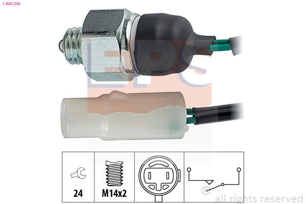 Switch, reverse light - 1.860.206 EPS