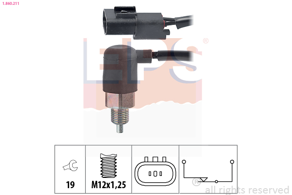 Switch, reverse light - 1.860.211 EPS