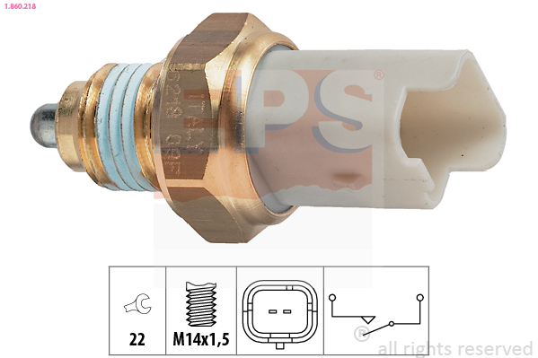 Interruttore, Luce di retromarcia - 1.860.218 EPS