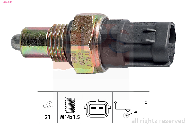 Switch, reverse light - 1.860.219 EPS
