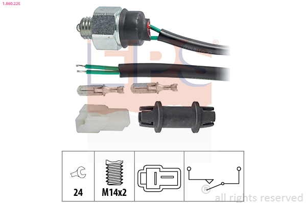 Switch, reverse light - 1.860.225 EPS