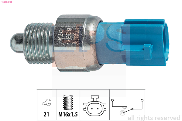 Switch, reverse light - 1.860.231 EPS