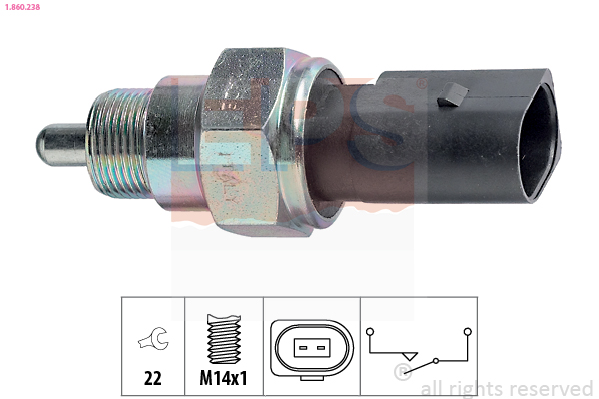 Interruttore, Luce di retromarcia - 1.860.238 EPS