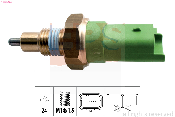 Switch, reverse light - 1.860.245 EPS
