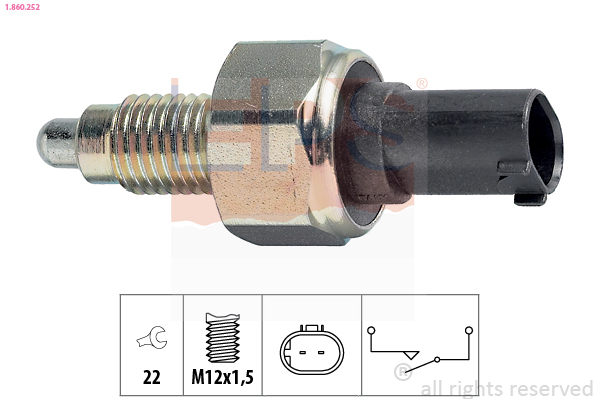 Switch, reverse light - 1.860.252 EPS