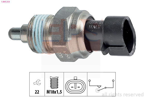 Interruttore, Luce di retromarcia - 1.860.254 EPS