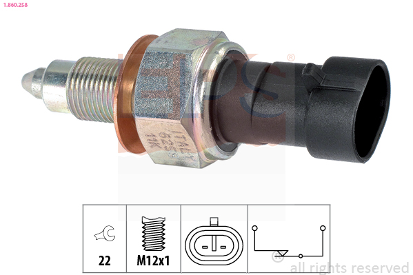 Switch, reverse light - 1.860.258 EPS