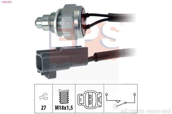 Interruttore, Luce di retromarcia - 1.860.259 EPS