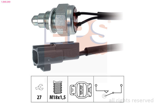 Interruttore, Luce di retromarcia - 1.860.260 EPS