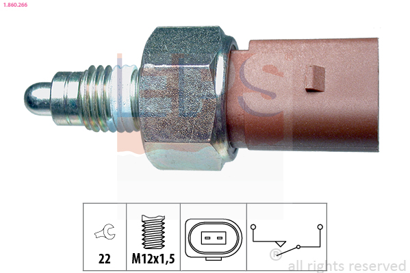Switch, reverse light - 1.860.266 EPS