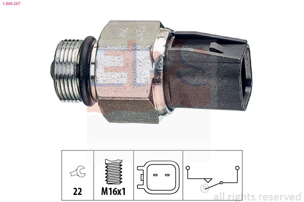 Switch, reverse light - 1.860.267 EPS
