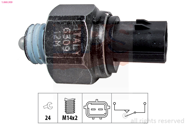 Switch, reverse light - 1.860.309 EPS