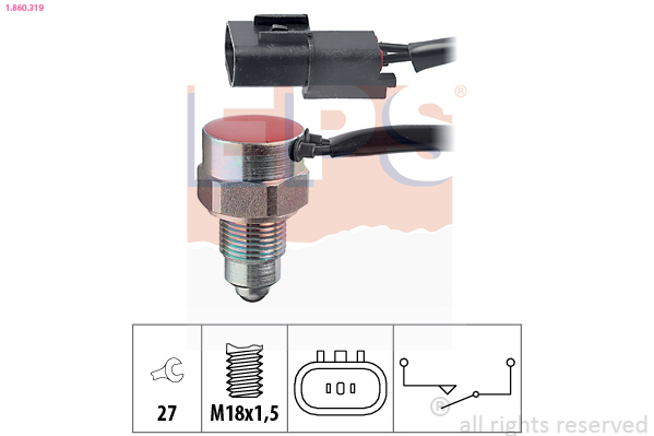 Switch, reverse light - 1.860.319 EPS