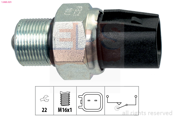 Interruttore, Luce di retromarcia - 1.860.321 EPS