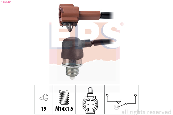 Interruttore, Luce di retromarcia - 1.860.341 EPS