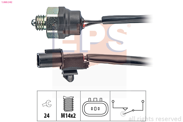 Switch, reverse light - 1.860.342 EPS