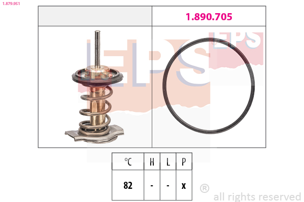 Thermostat, coolant - 1.879.951 EPS