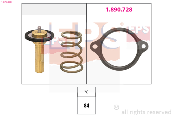 Thermostat, coolant - 1.879.970 EPS