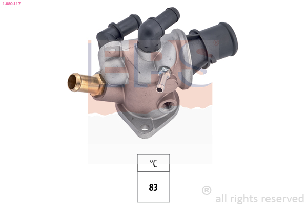 Thermostat, coolant - 1.880.117 EPS