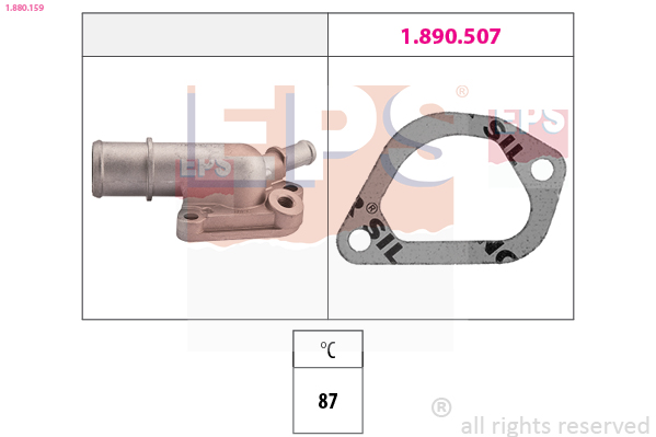 Thermostat, coolant - 1.880.159 EPS