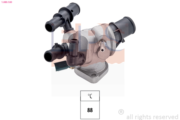 Thermostat, coolant - 1.880.180 EPS