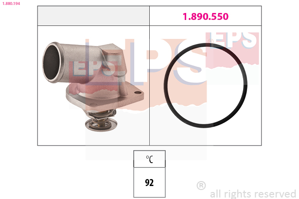 Thermostat, coolant - 1.880.194 EPS