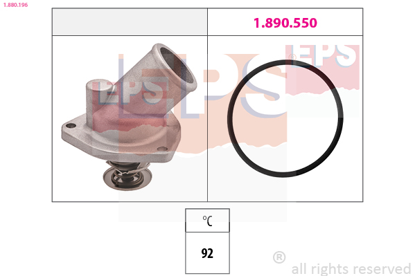 Thermostat, coolant - 1.880.196 EPS