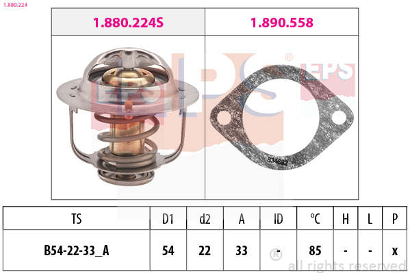 Termostato, Refrigerante - 1.880.224 EPS