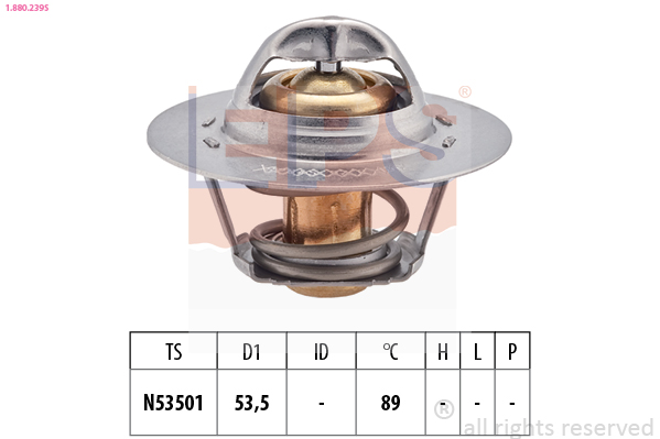 Thermostat, coolant - 1.880.239S EPS
