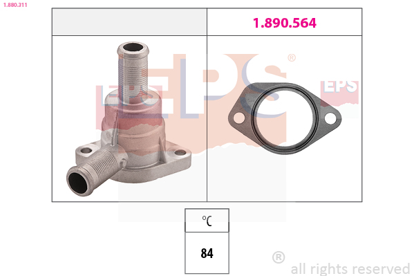 Thermostat, coolant - 1.880.311 EPS