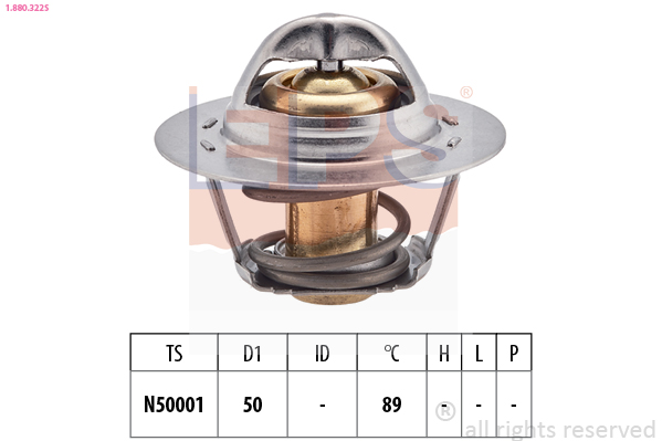 Thermostat, coolant - 1.880.322S EPS
