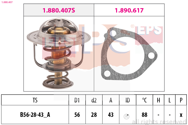 Termostato, Refrigerante - 1.880.407 EPS