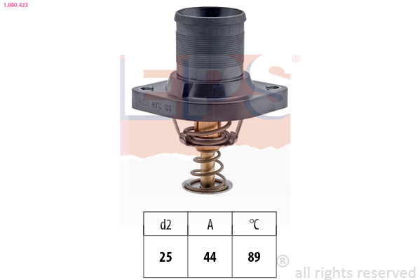 Thermostat, coolant - 1.880.423 EPS