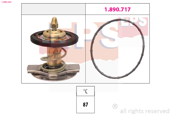 Thermostat, coolant - 1.880.442 EPS