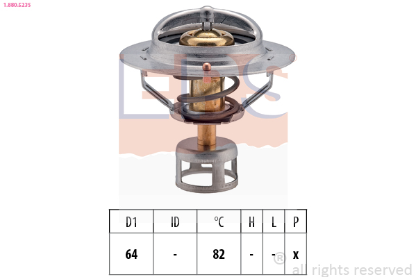Thermostat, coolant - 1.880.523S EPS