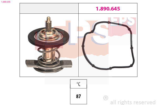 Thermostat, coolant - 1.880.595 EPS