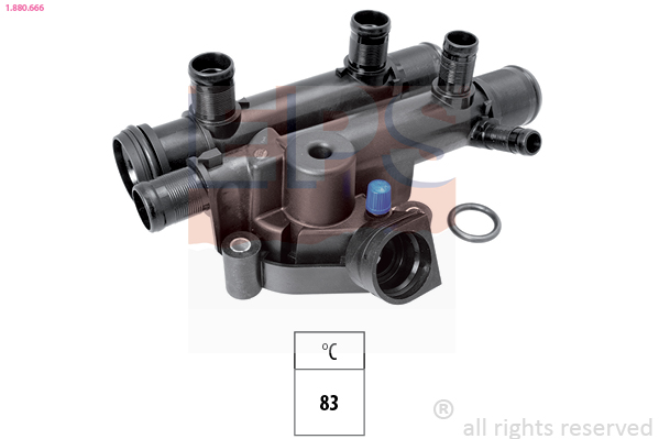 Thermostat, coolant - 1.880.666 EPS