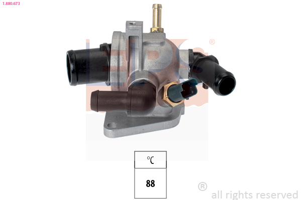 Thermostat, coolant - 1.880.673 EPS