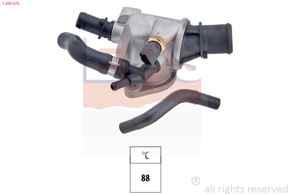 Thermostat, coolant - 1.880.676 EPS