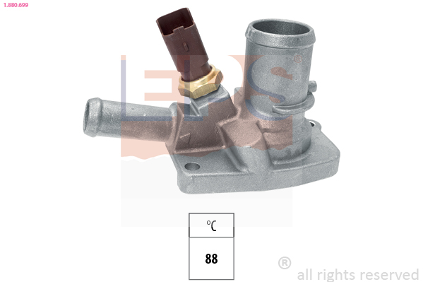 Thermostat, coolant - 1.880.699 EPS