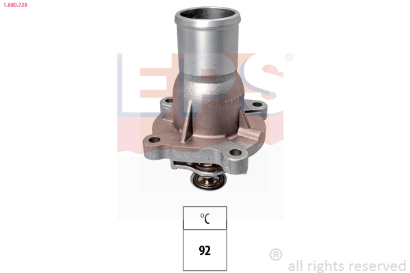 Thermostat, coolant - 1.880.738 EPS
