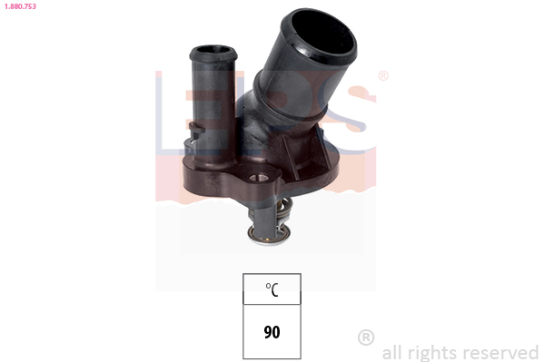 Thermostat, coolant - 1.880.753 EPS