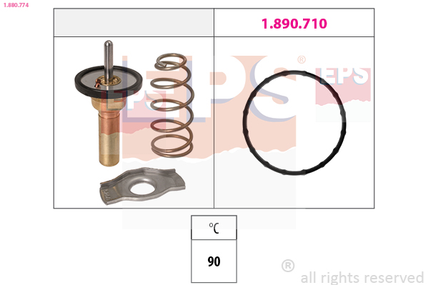 Thermostat, coolant - 1.880.774 EPS