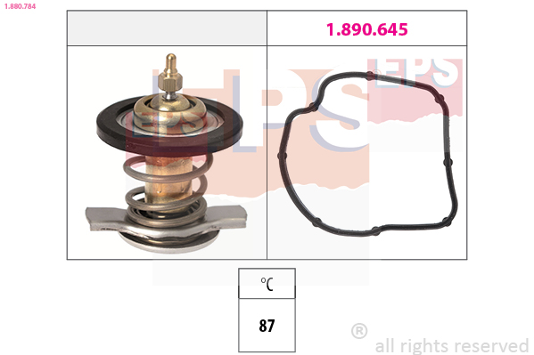 Thermostat, coolant - 1.880.784 EPS